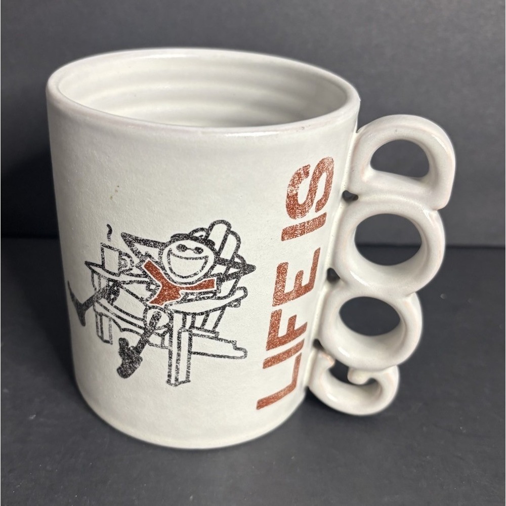 Life is Good Coffee Mug Cup Stoneware Heavy Diner Good Handle